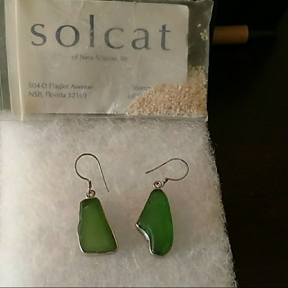 Jewelry - Bali sea glass earrings